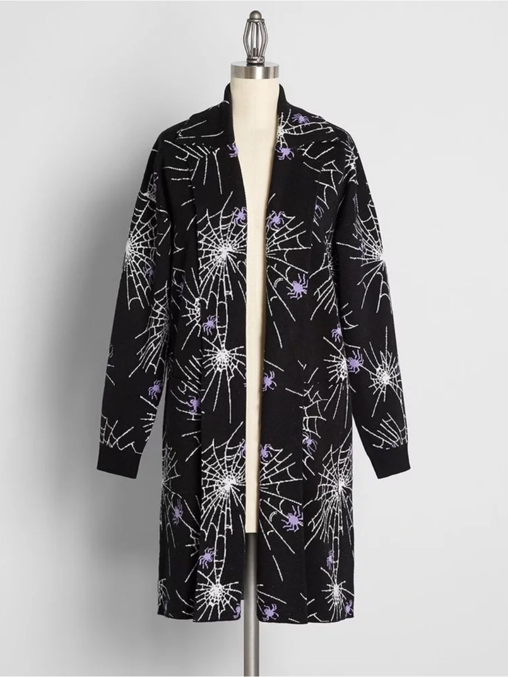 ModCloth The Wonderful Webs We Weave Sweater Coat | MEDIUM